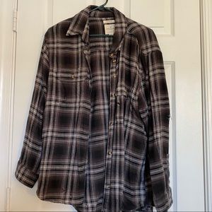 AE “destroyed” oversized flannel